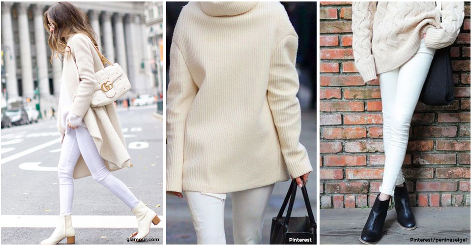 Comment porter le jean blanc en hiver ? Avec quelles pièces